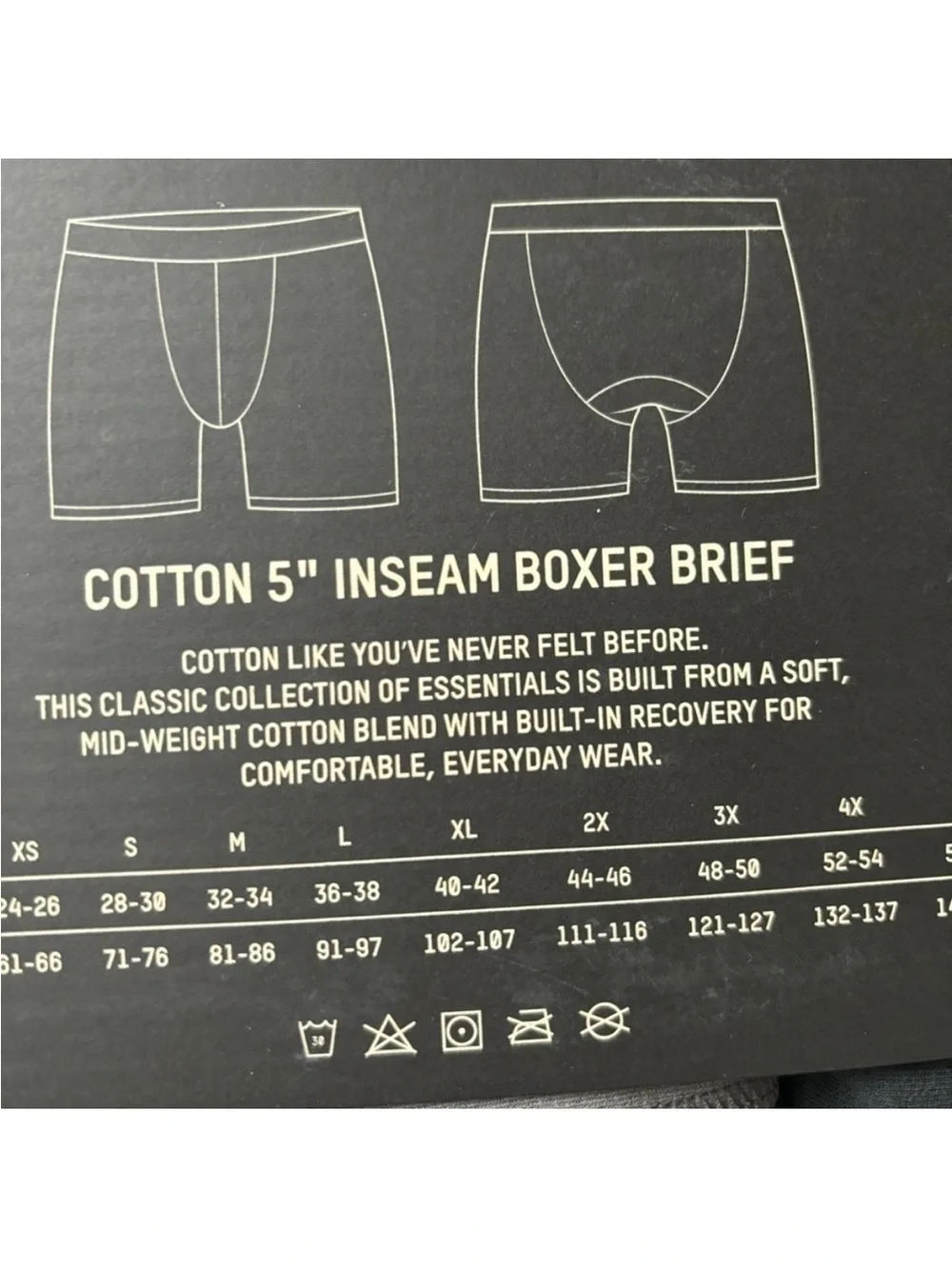 SKIMS Men’s 5” Boxer Brief 3-Pack Heather Multi Size 3X New in Box Gray